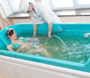 Hydromassage - a method of balneotherapy used to treat arthrosis